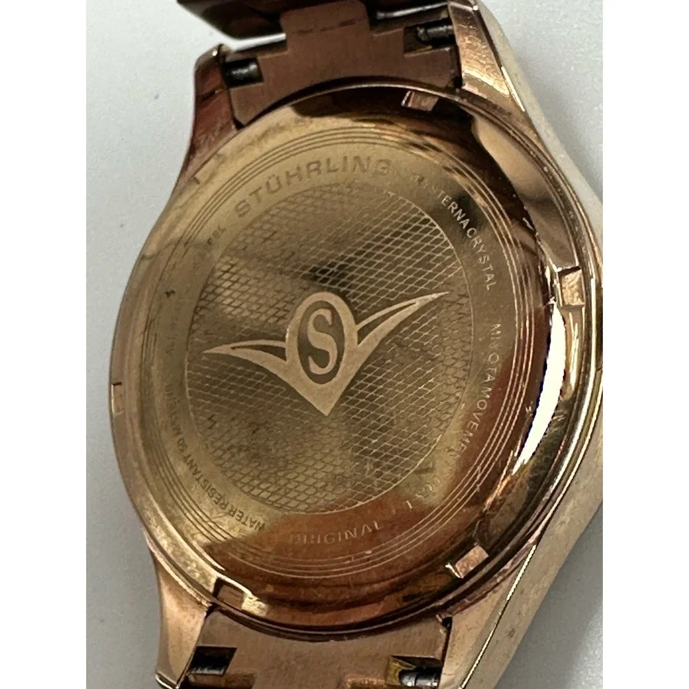 Stuhrling Rose Gold Original Ladies Watch New Battery 38MM‎ 7